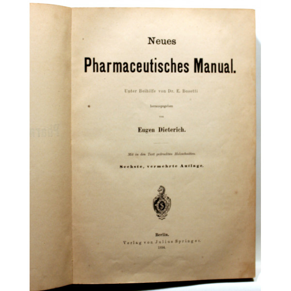 Neues Pharmaceutisches Manual