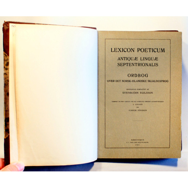 Lexicon Poeticum Antiquæ Linguæ Septentrionalis. Ordbog over det norsk-islandske skjaldesprog