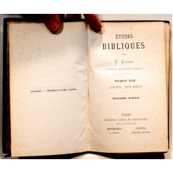 Etudes Bibliques