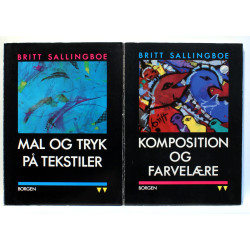 Mal og tryk på tekstiler. Komposition og farvelære. 2 stk.