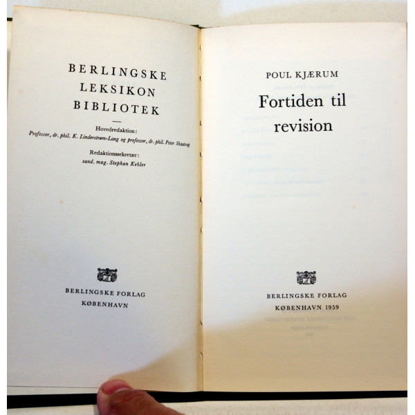 Fortiden til revision. Berlingske leksikon bibliotek