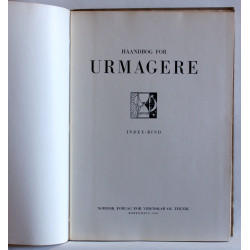 Haandbog for Urmagere. Index-Bind
