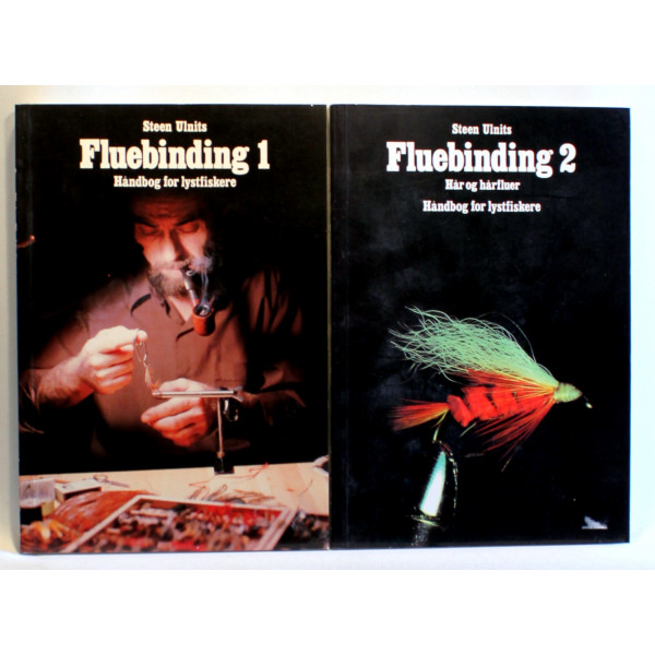 Fluebinding 1. Håndbog for lystfiskere. Fluebinding 2. Hår og hårfluer. Håndbog for lystfiskere