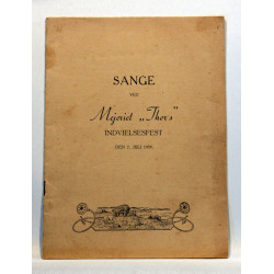 Sange ved Mejeriet Thor's Indvielsesfest den 7 juli 1959