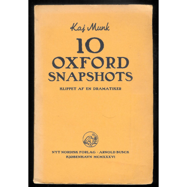 10 Oxford-Snapshots. Klippet af en Dramatiker