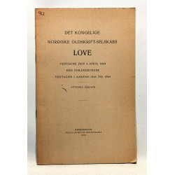 Det Kongelige Nordiske Oldskrift-Selskabs Love