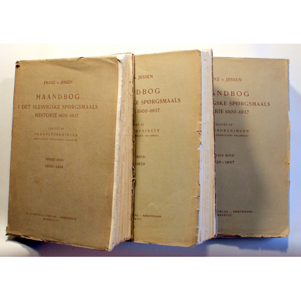 Håndbog i det slesvigske spørgsmåls historie 1900-1937. Bind 1-3