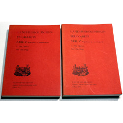 Landhusholdningsselskabets arkiv. Registratur og journalregistre. 2 Bind