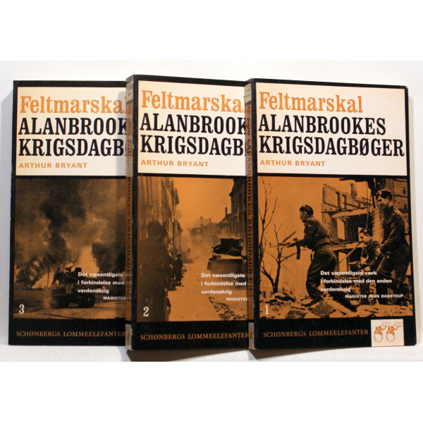 Feltmarskal Alanbrookes Krigsdagbøger 1939-1943. 3 bind