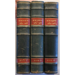 Krigen 1939-1945. 3 Bind.