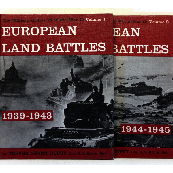 The Military History of World War II. European Land Battles 1939-1943 1944-1945. 2 stk.
