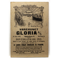 Varehuset Gloria A/S. Hovedkatalog 1912