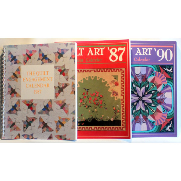 Quilt Art '87. Quilt Art '90. The Quilt Engagement Calendar 1987. 3 stk.