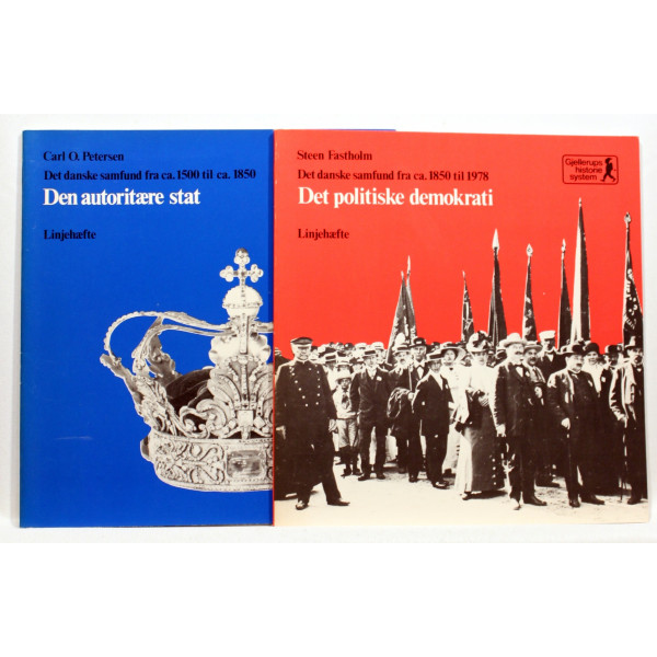 Den autoritære stat. Det danske samfund fra ca. 1500 til ca. 1850. Det politiske demokrati. Det danske samfund fra ca. 1850 til ca. 1978