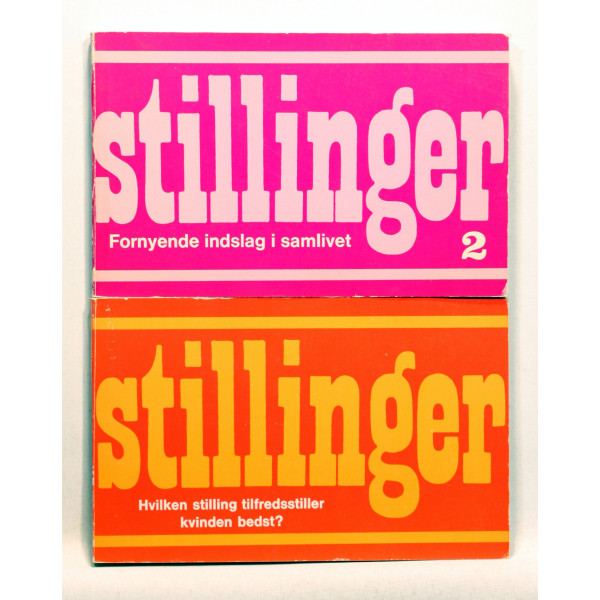Stillinger. Bind 1 + 2