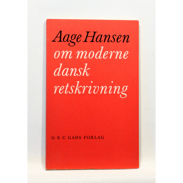 Om moderne dansk retskrivning