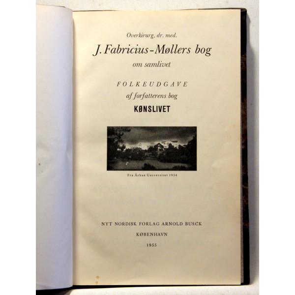 J. Fabricius-Møllers bog om samlivet. Folkeudgave