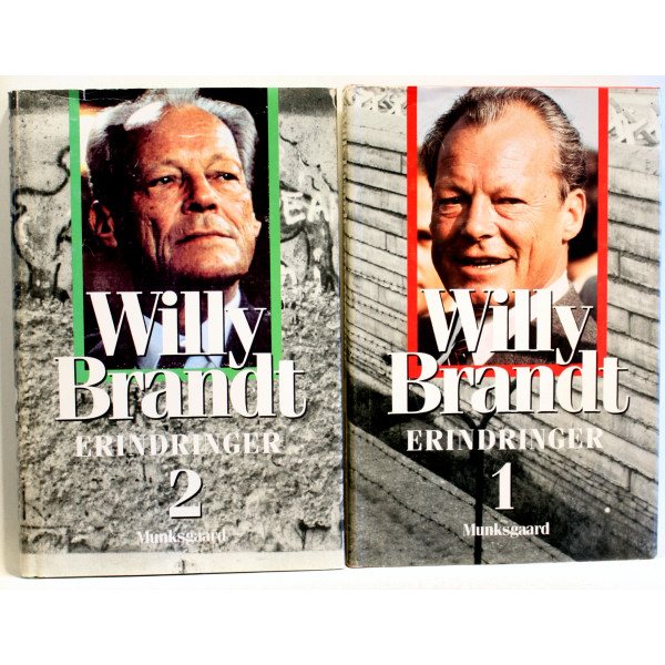 Willy Brandt Erindringer. Bind 1 + 2.