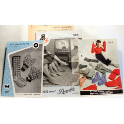 Sokker strik. 3 stk. + udklip.