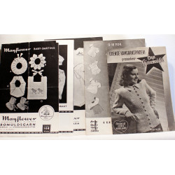 Hækle og strikkeopskrifter. 5 stk