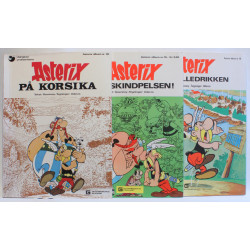 Asterix på Korsika. Asterix lus i skindpelsen!. Asterix og trylledrikken. 3 stk.