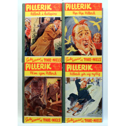 Pillerik. Skole historier af Tykke-Niels. 4 Stk.