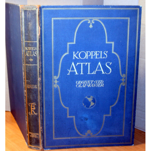 Koppels Atlas. Dansk Fredsudgave af Andree's Handatlas. Navneregister til Koppels Atlas. 2 stk.