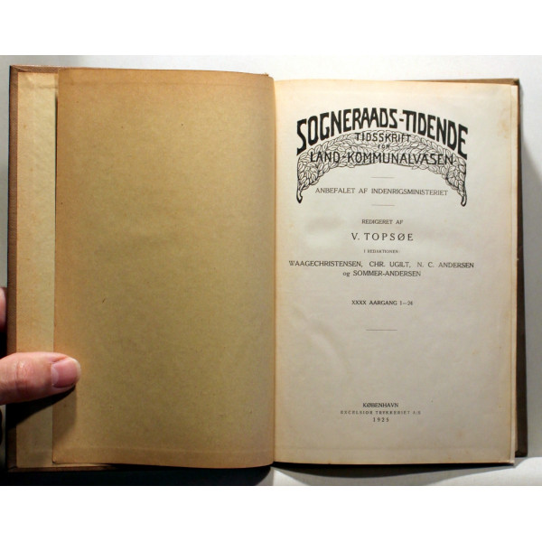 Sogneraads-Tidende. Tidsskrift for Land-Kommunalvæsen. 1924