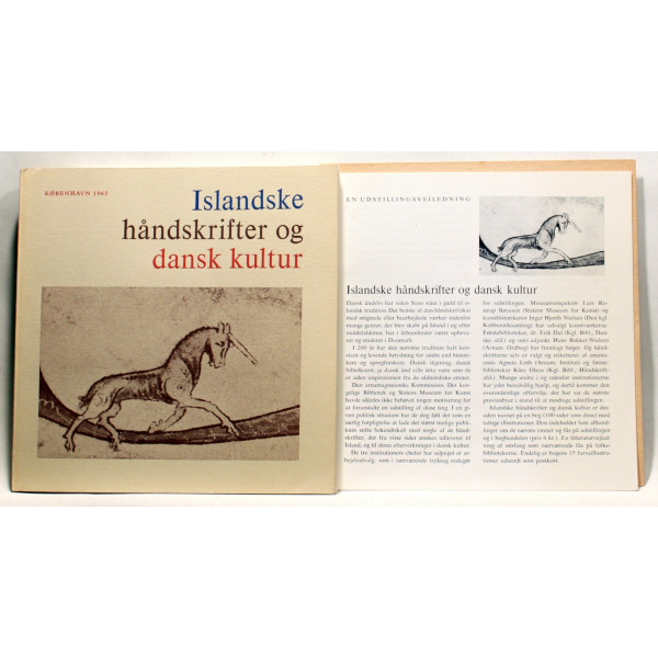 Islandske håndskrifter og dansk kultur. En udstillingsvejledning
