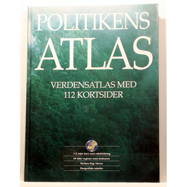 Politikens atlas. Verdensatlas med 112 kortsider