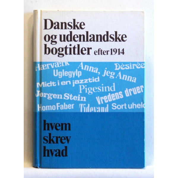 Danske og udenlandske bogtitler efter 1914