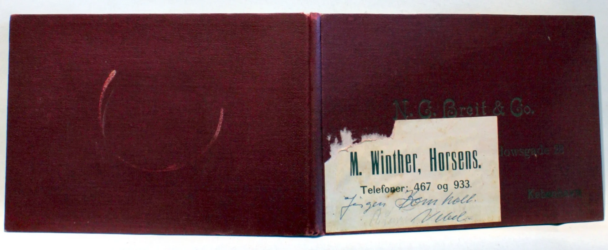 Bogomslag: Illustreret Katalog over Landbrugsmaskiner. Årgang 1908 af N. C. Breit & Co