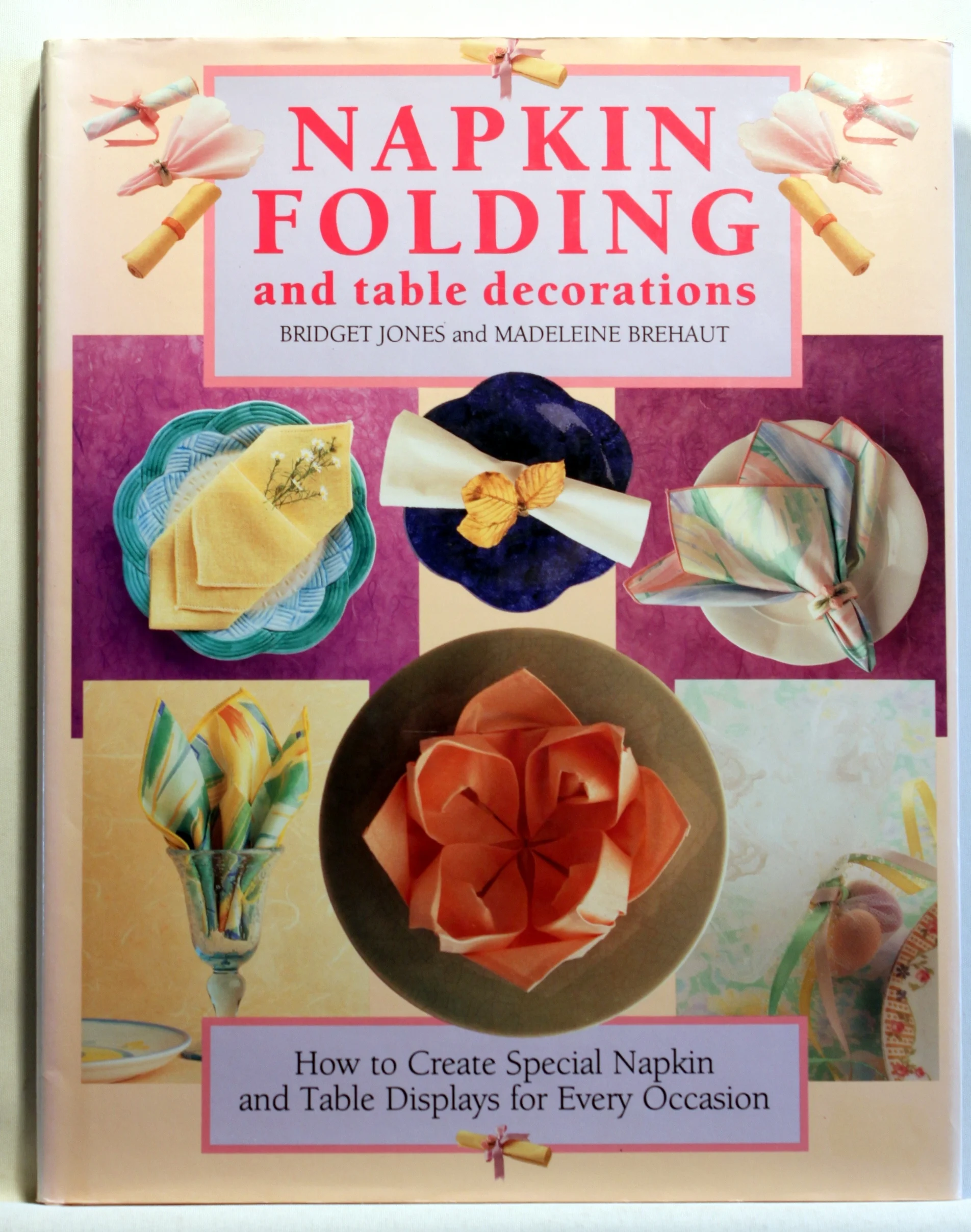Napkin folding and table decorations