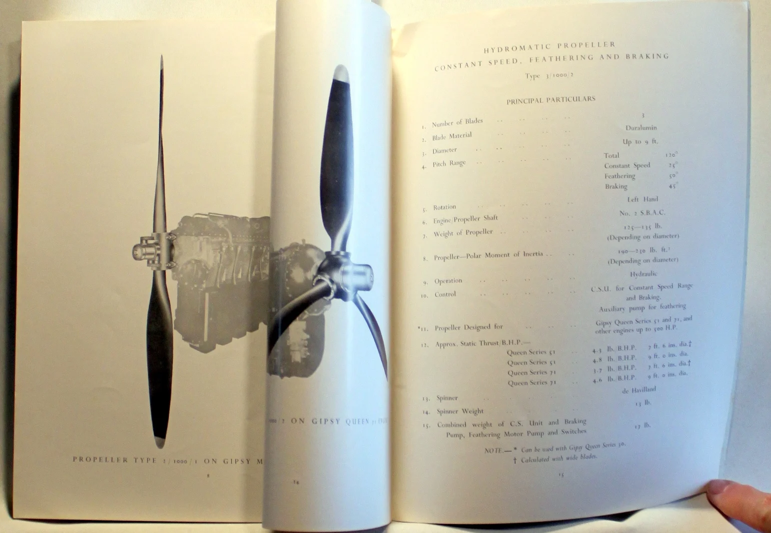 De Havilland Propellers. For Engines up To 500 H. P.