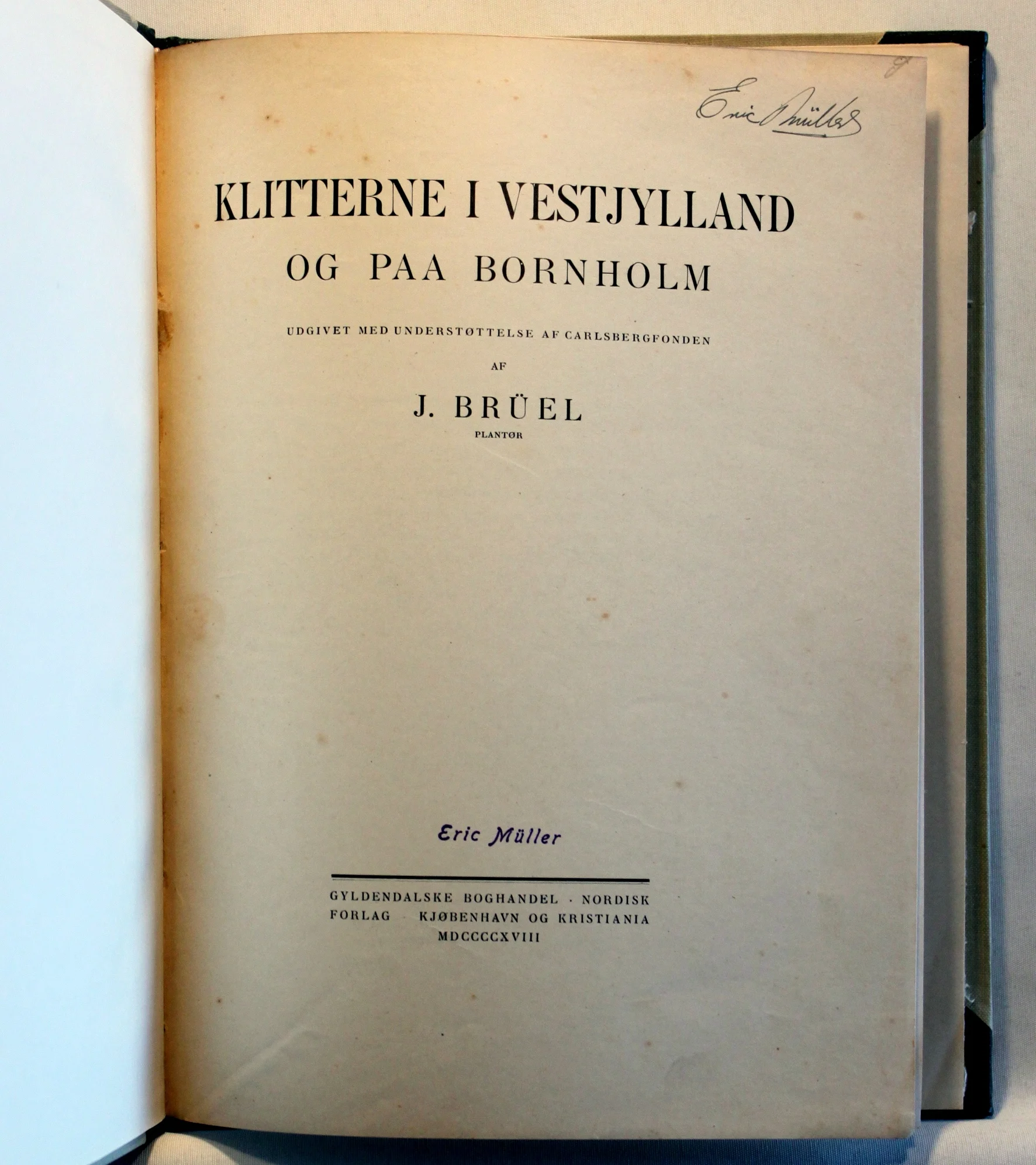 Klitterne i Vestjylland og paa Bornholm