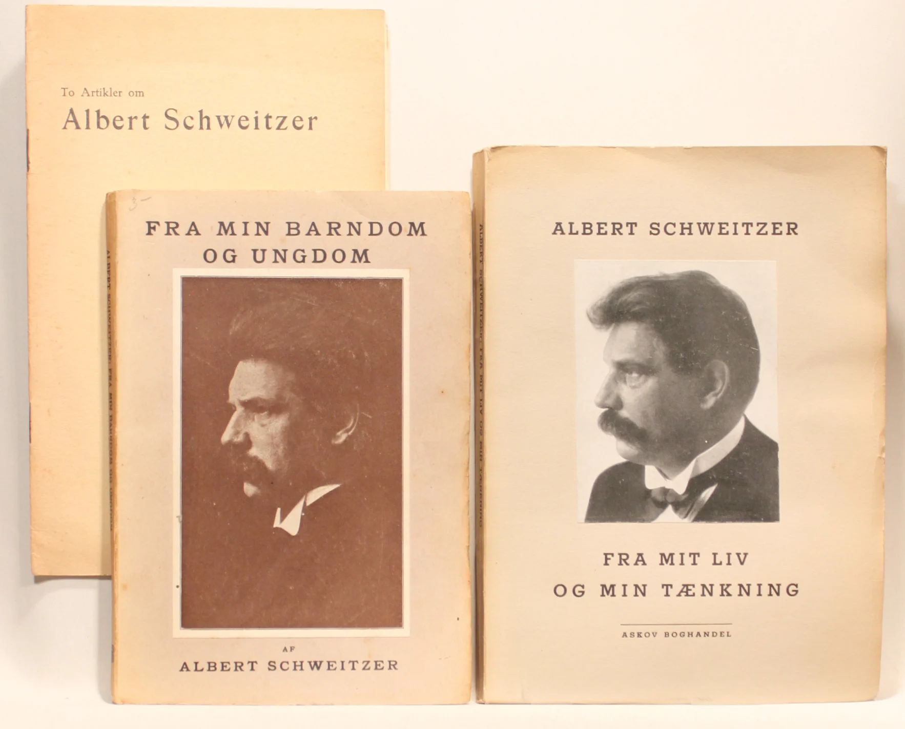 Albert Schweitzer. 3 stk.