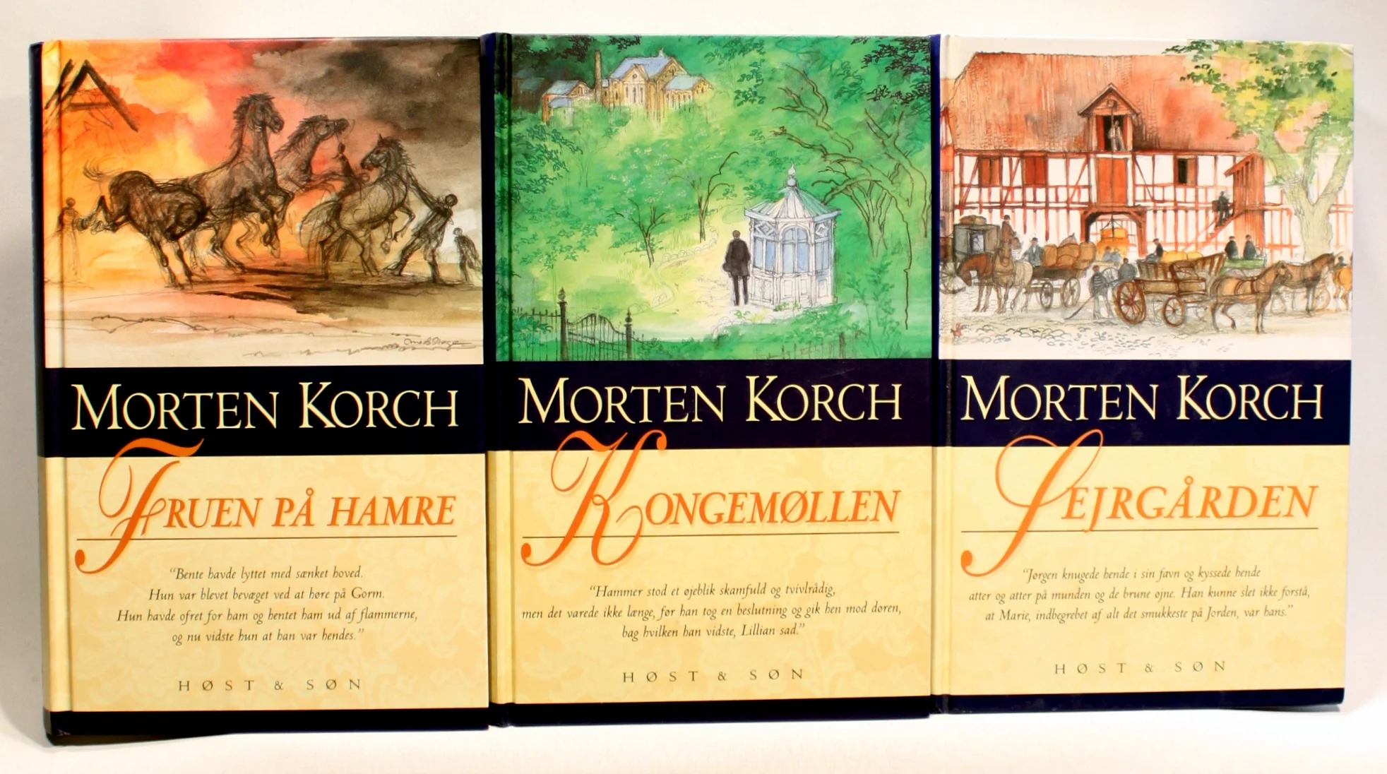Morten Korch. 3 stk.