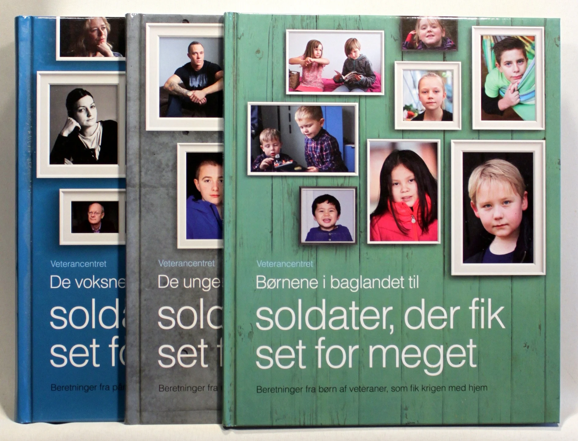 De voksne i baglandet til soldater, der fik set for meget. De unge i baglandet til soldater, der fik set for meget. Børnene i baglandet til soldater, der fik set for meget