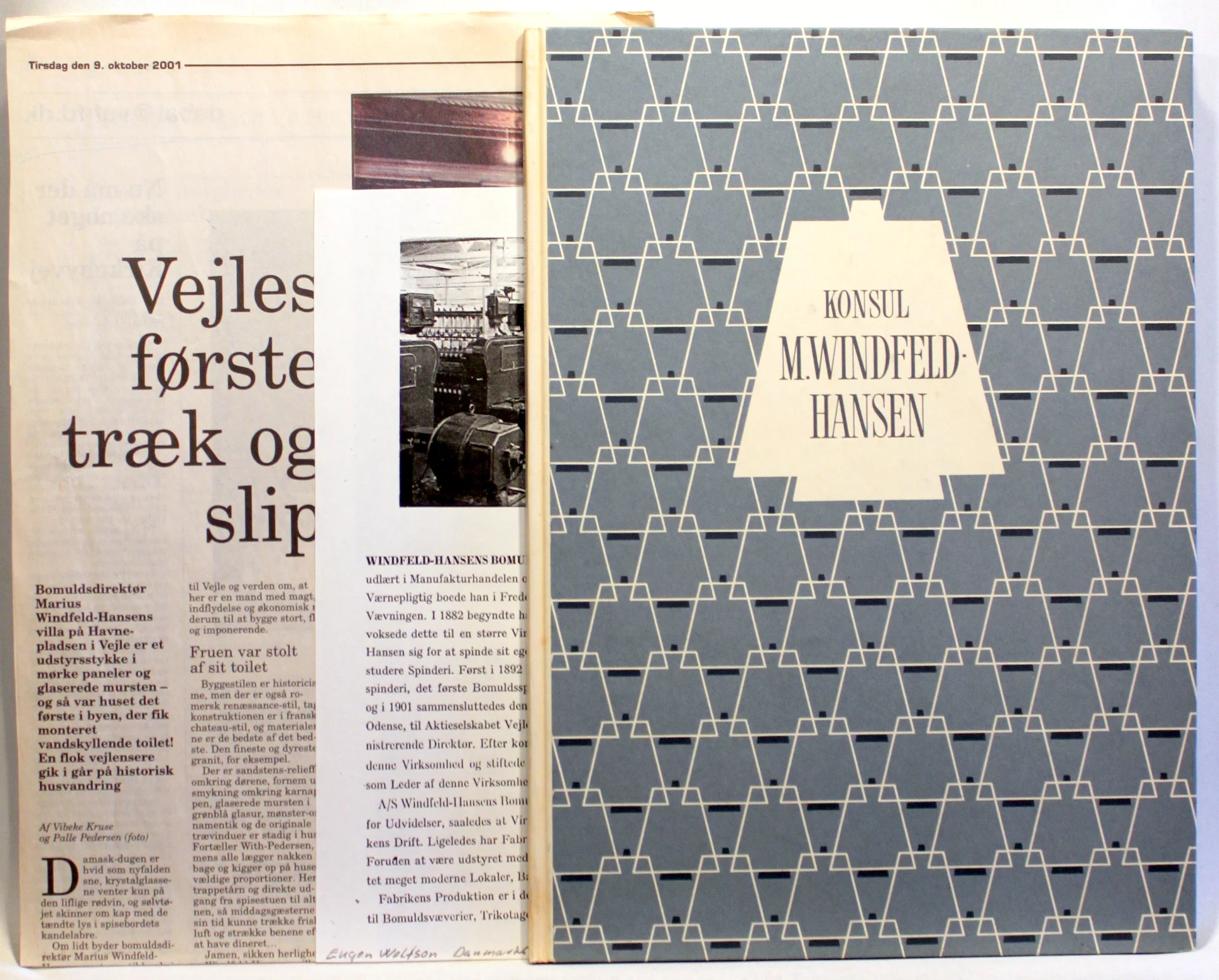 Konsul M. Windfeld-Hansen. Windfeld-Hansens Bomuldsspinderi A/S 1904-1954