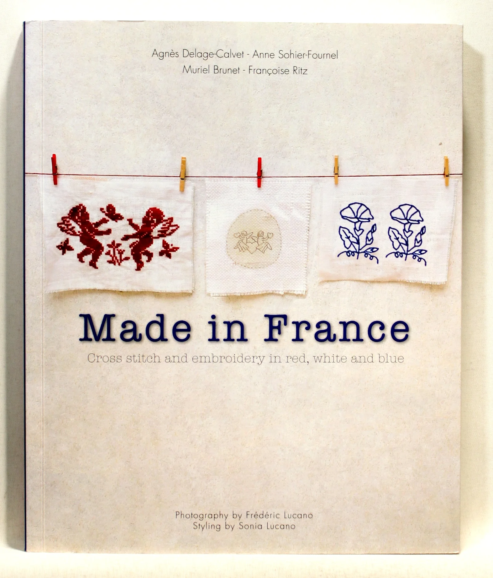 Made in France. Cross-stitch and Embroidery in Red, White and Blue