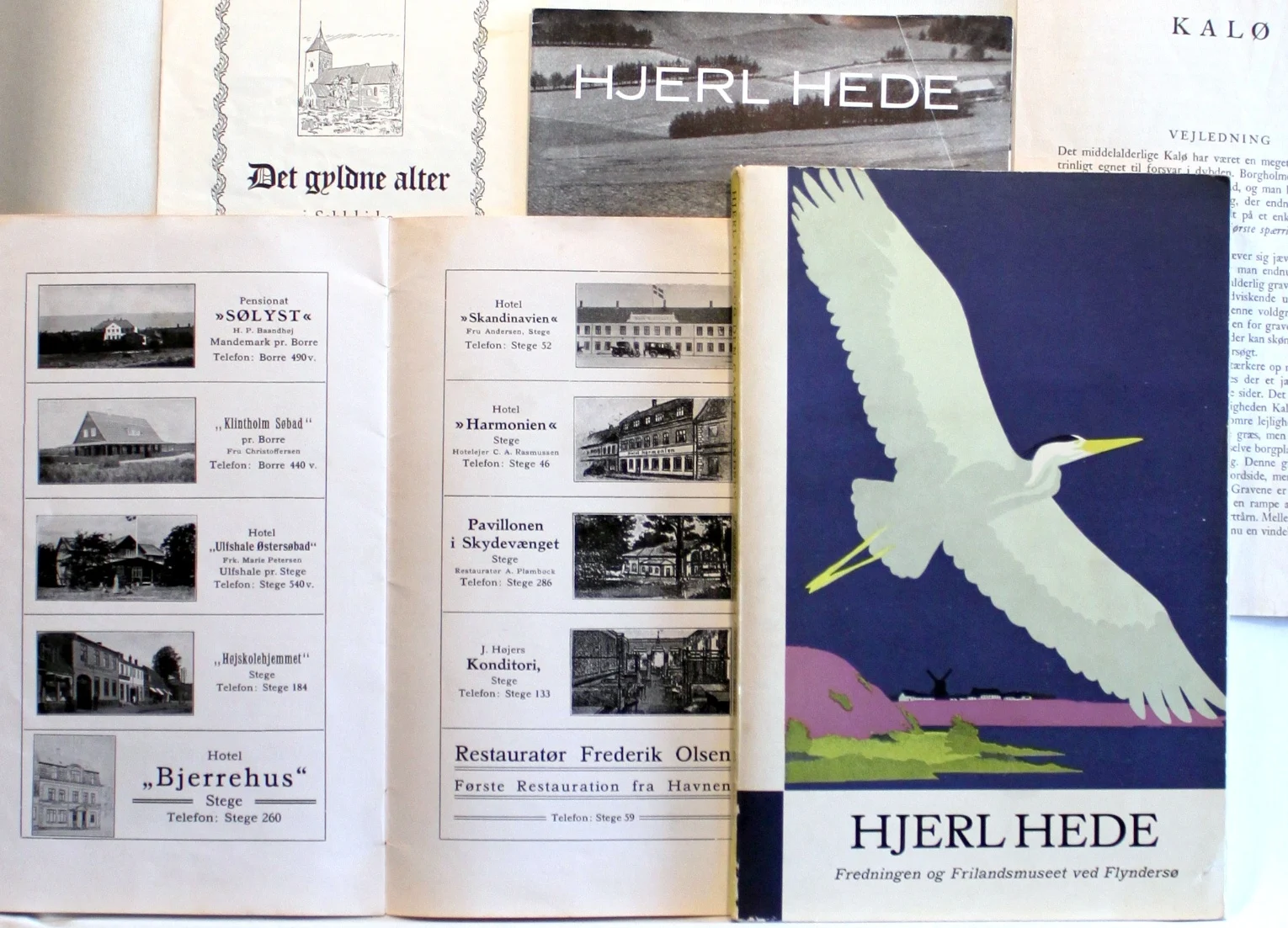 Hjerl Hede. Møn. Kalø. Sahl. Kirke