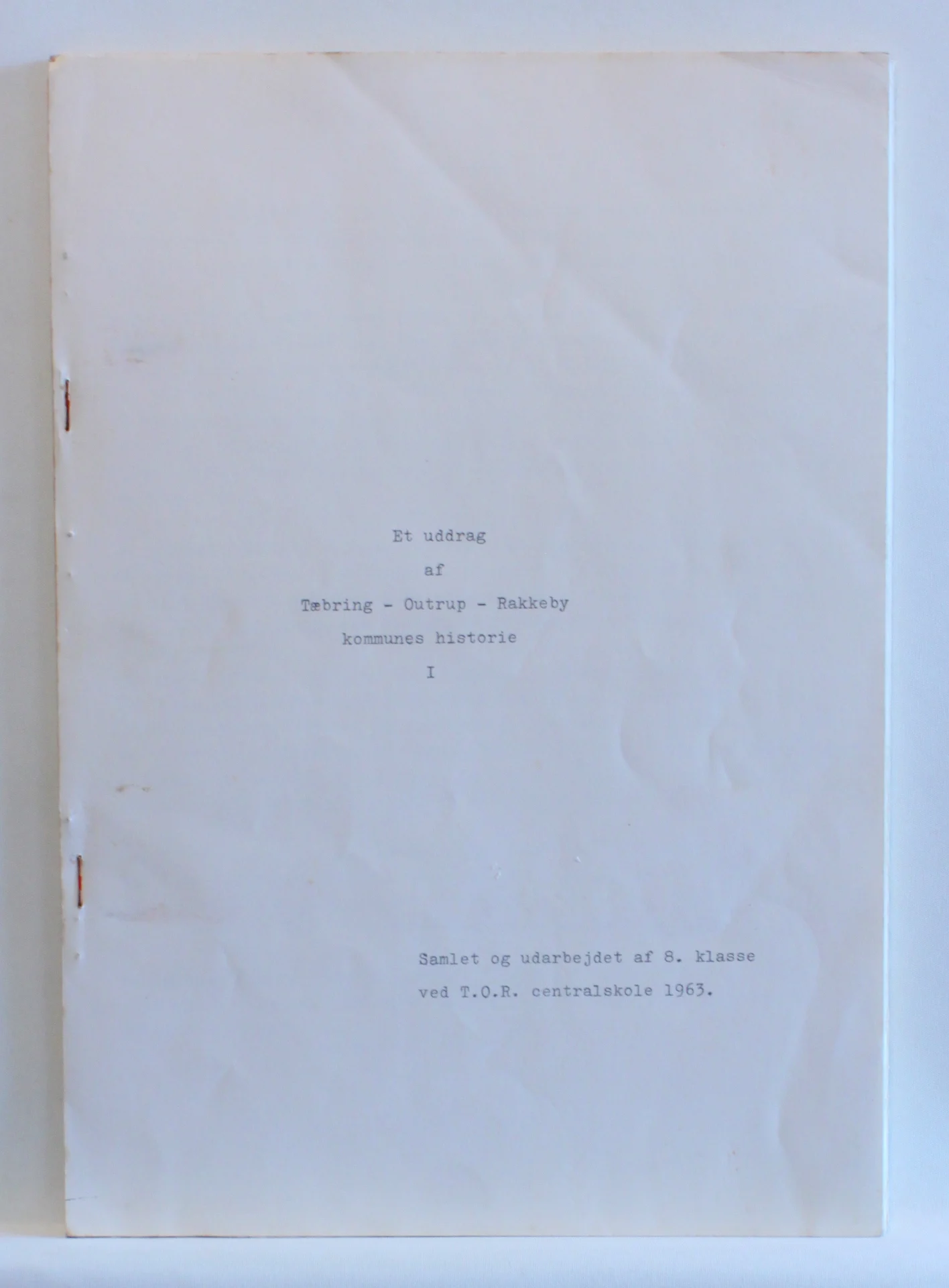 Et uddrag af Tæbring – Outrup – Rakkeby kommunes historie