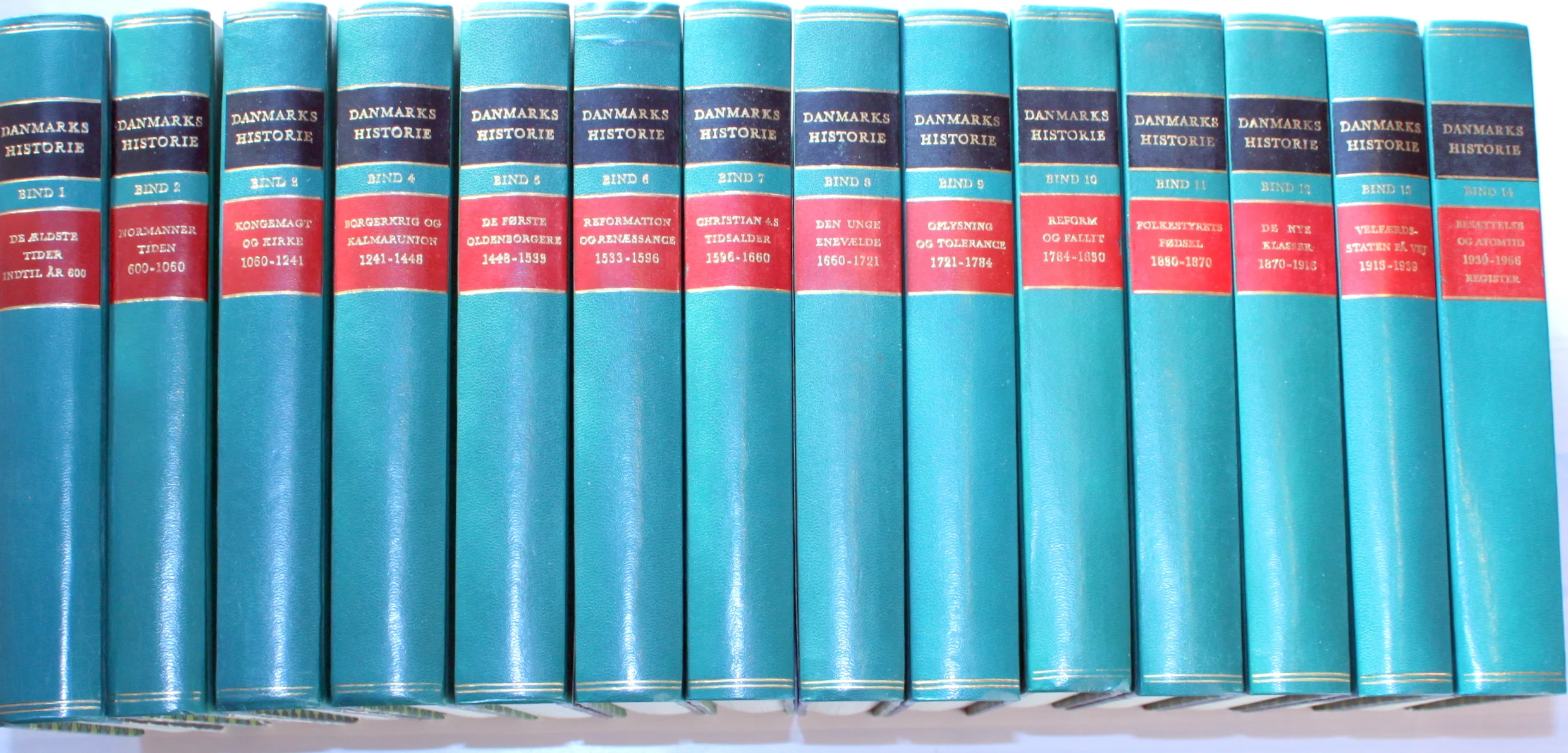 Danmarks historie. Bind 1-14