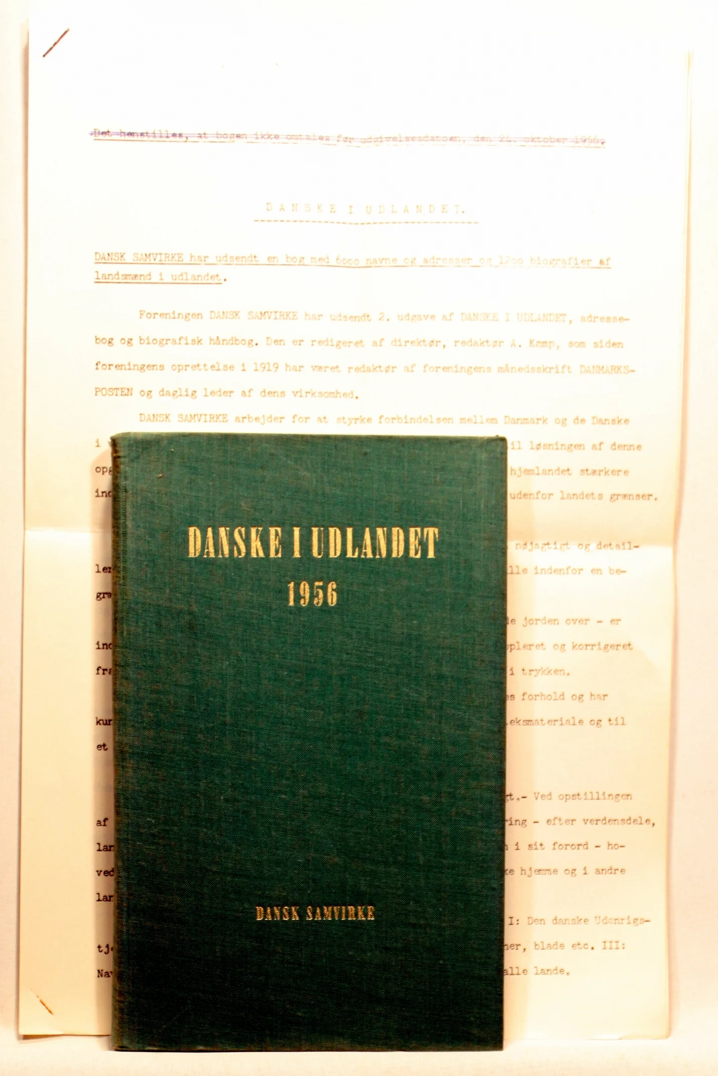 Danske i udlandet 1956