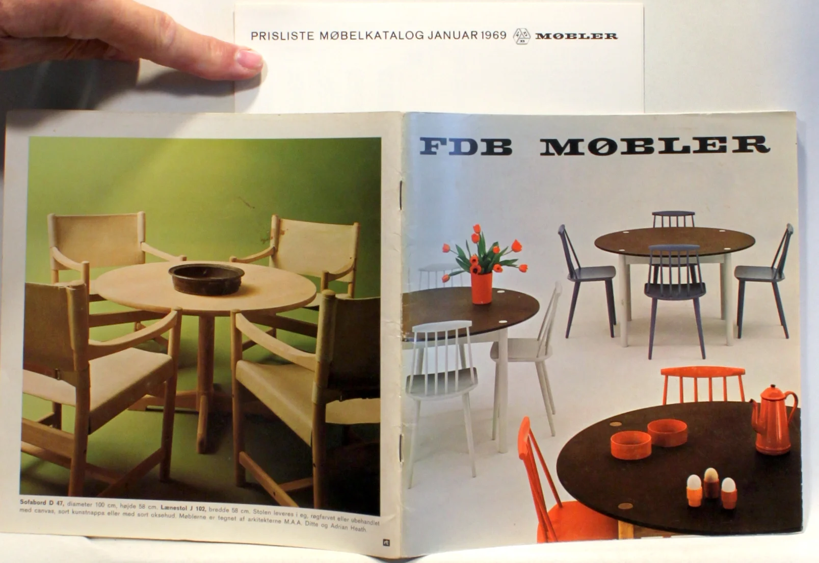 FDB Møbler 1969. Med prisliste.