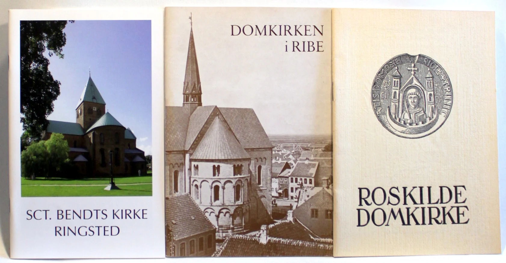 Domkirken i Ribe. Sct. Catharinæ kirke i Ribe. Roskilde Domkirke. Sct. Bendts kirke Ringsted
