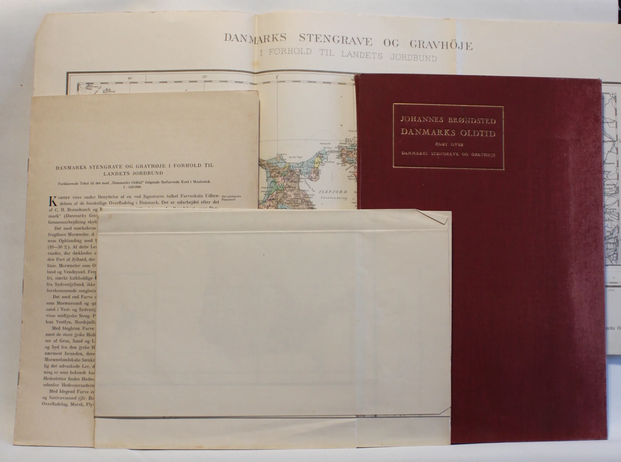 Danmarks oldtid kort over Danmarks stengrave og gravhøje