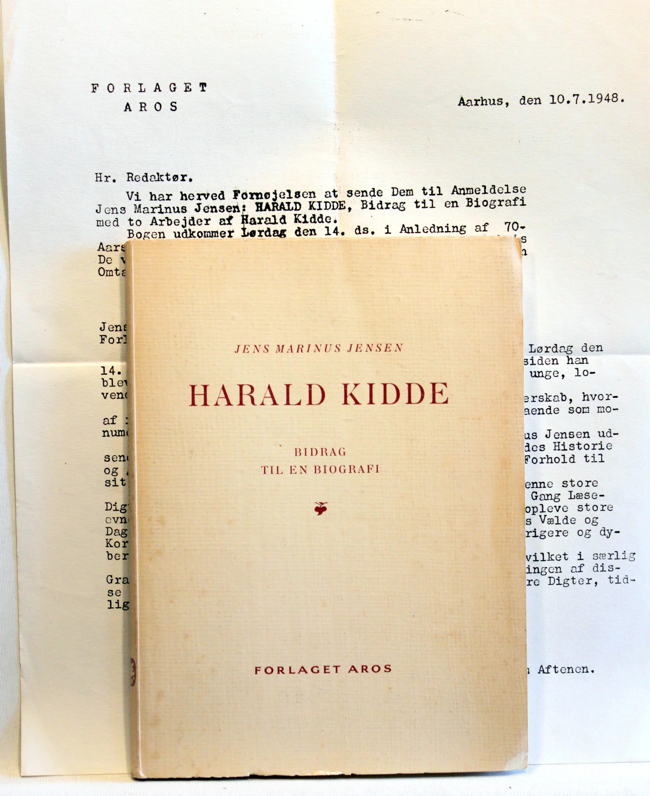 Harald Kidde. Bidrag til en Biografi