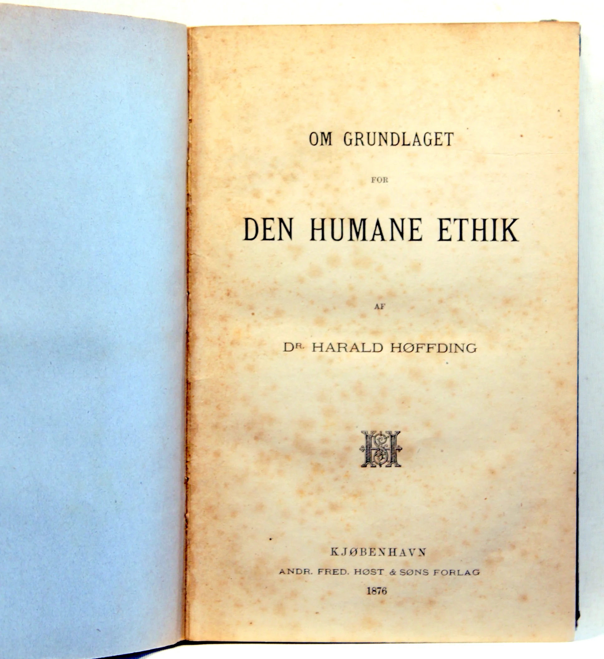 Om grundlaget for Den humane ethik