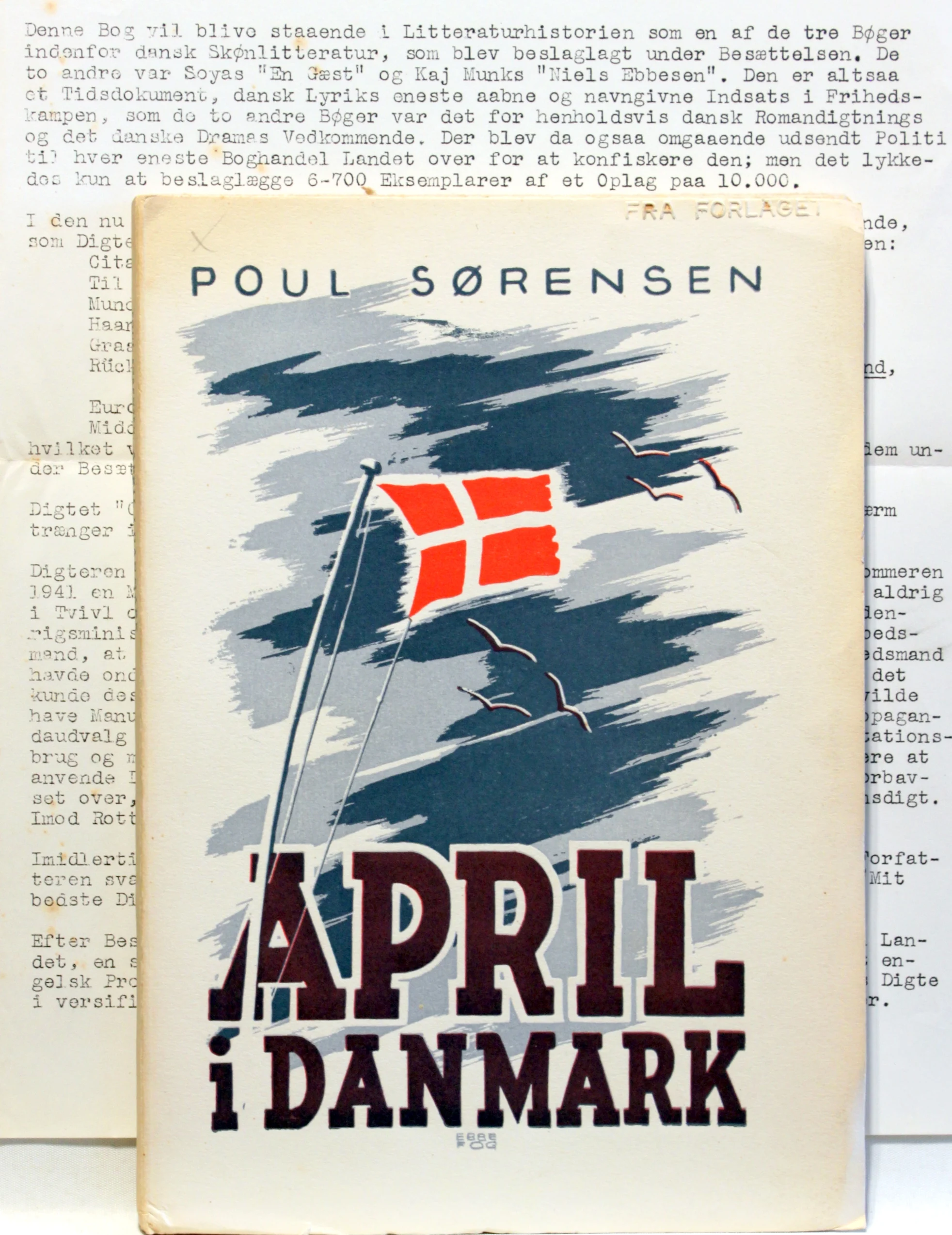 April i Danmark – en Bog paa Vers. + Brev